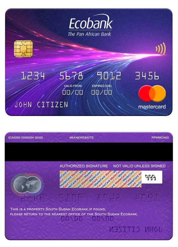 South Sudan Ecobank mastercard